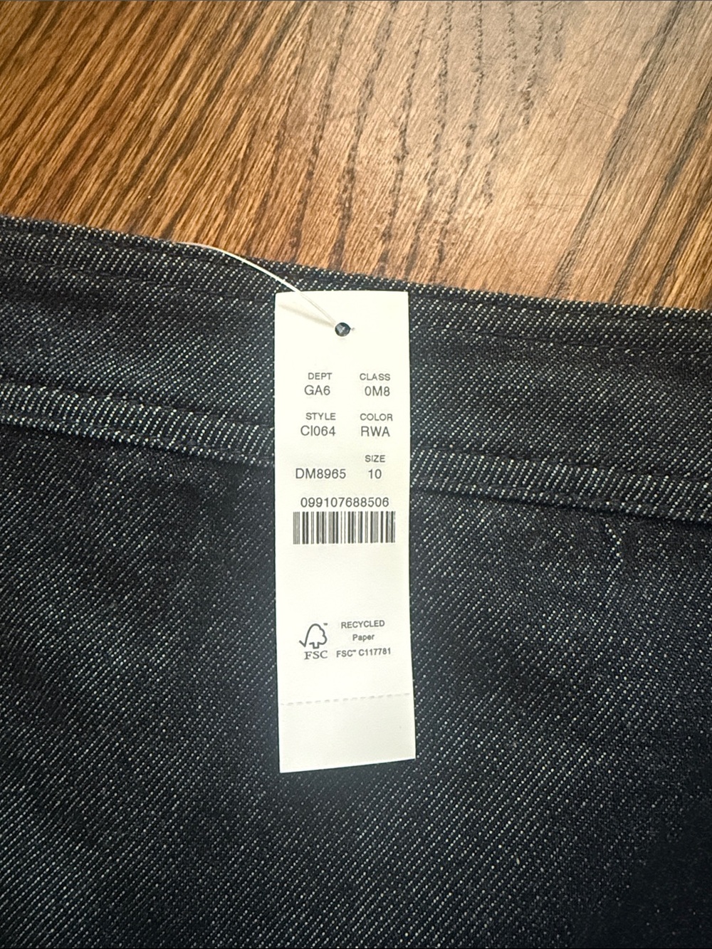 J. Crew Dark Navy Denim Skort - Picture 2 of 6